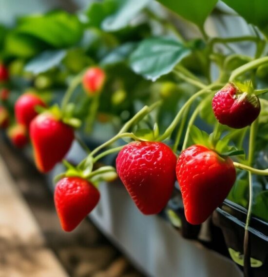 земляника в теплице